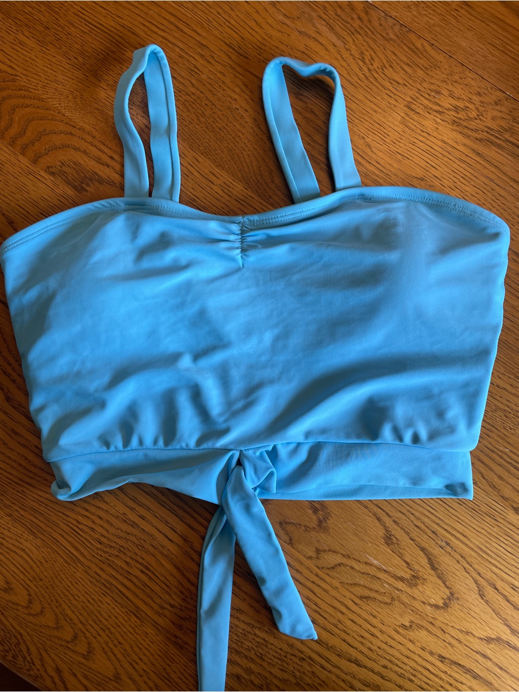 Blue Swim Crop Top Manama Swim Coral Reef Swim